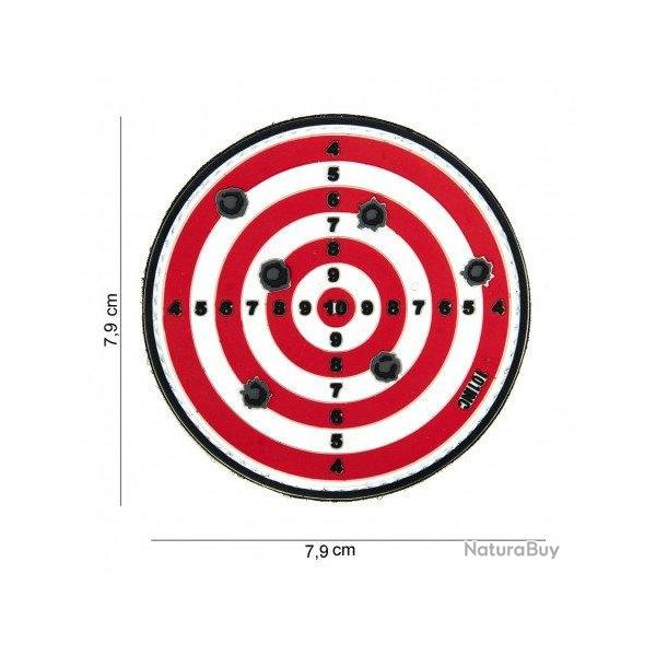 Patch 3D PVC Cible (101 Inc) Rouge