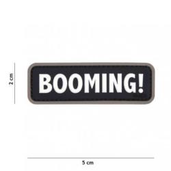 Patch 3D PVC Booming ! (101 Inc) Noir