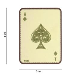 Patch 3D PVC Carte AS de Pique (101 Inc) Coyote