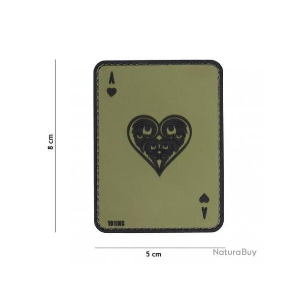 Patch 3D PVC Carte AS de Coeur (101 Inc) OD