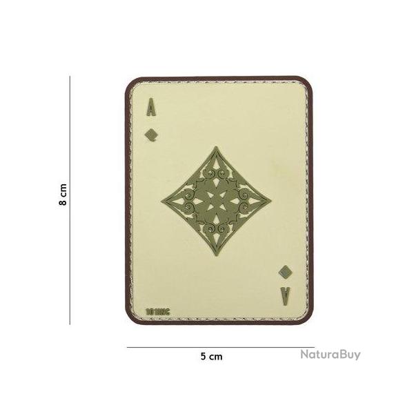 Patch 3D PVC Carte AS de Carreau (101 Inc) Coyote