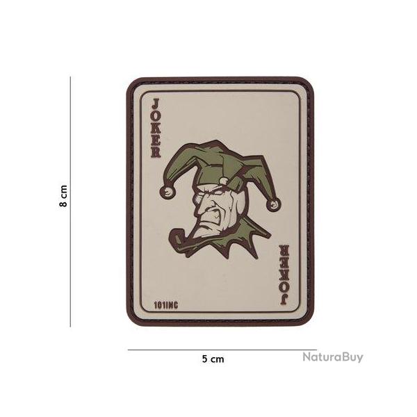 Patch 3D PVC Carte Joker (101 Inc) Coyote