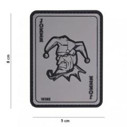 Patch 3D PVC Carte Joker (101 Inc) Wolf Grey