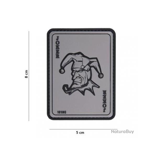 Patch 3D PVC Carte Joker (101 Inc) Wolf Grey