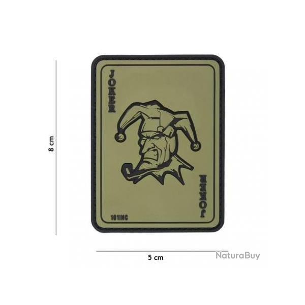 Patch 3D PVC Carte Joker (101 Inc) OD