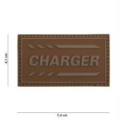Patch 3D PVC Charger (101 Inc) Coyote