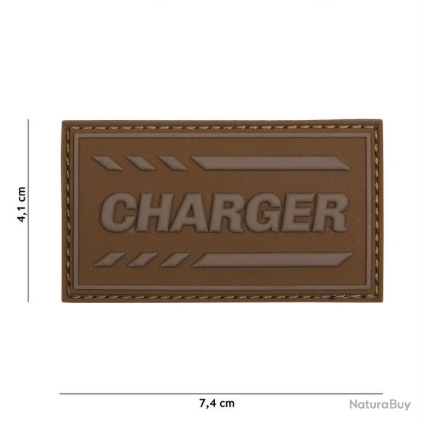 Patch 3D PVC Charger (101 Inc) Coyote
