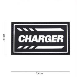 Patch 3D PVC Charger (101 Inc) Noir