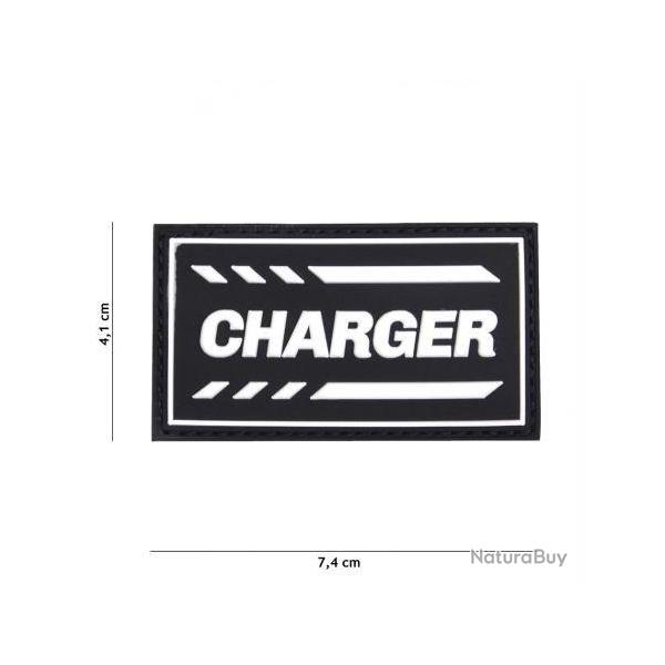 Patch 3D PVC Charger (101 Inc) Noir