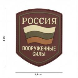 Patch 3D PVC bouclier drapeau russe (101 Inc) Multicam