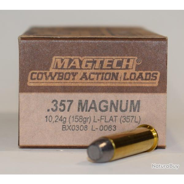Boite 50cartouches Magtech Cowboy, cal 357 Magnum, 158 grains LFN