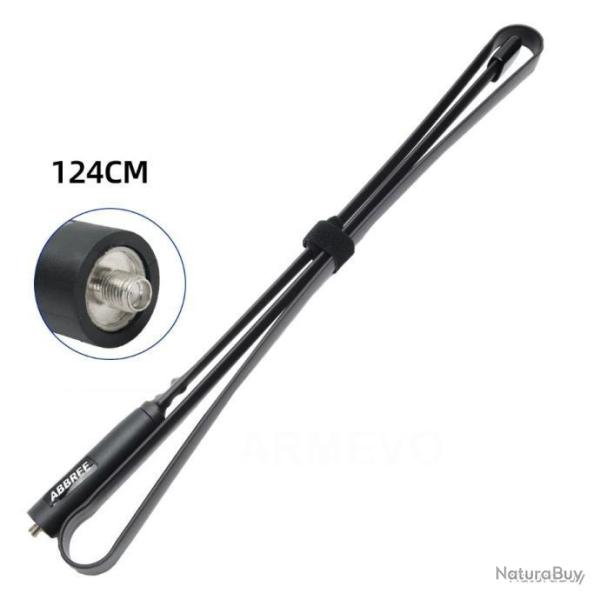 ANTENNE PLIANTE ABBREE 124CM POUR TALKIE-WALKIE BAOFENG - LIVRAISON GRATUITE