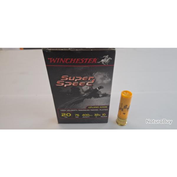 20 Cartouches Winchester super speed. cal 20 / 76. 32gr. N4