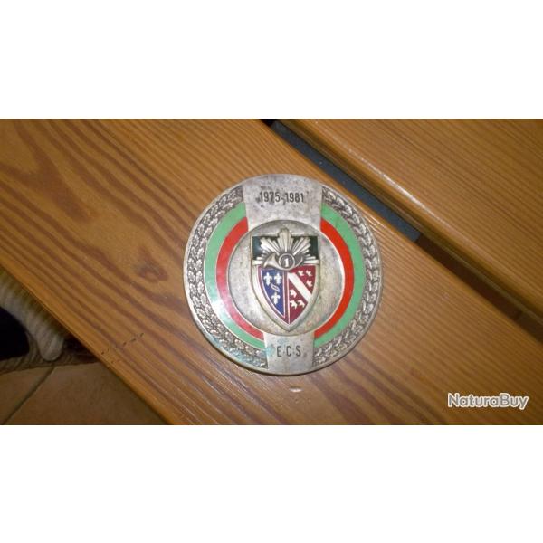 grosse plaque souvenir du 1er regiment de chasseur ECS 1975/1981