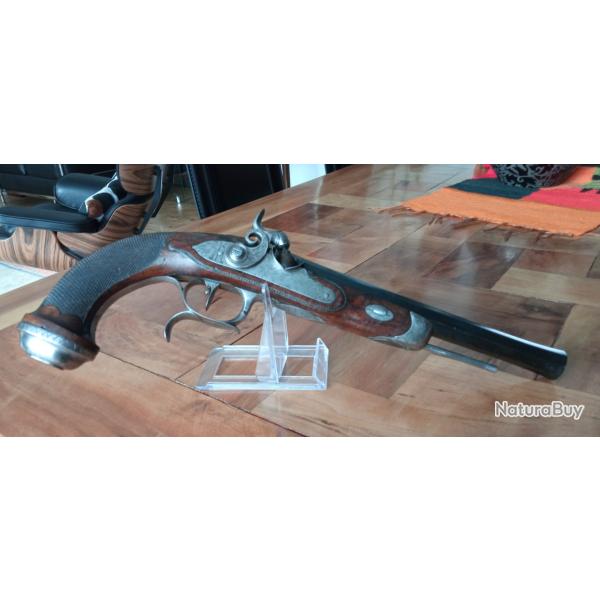 PISTOLET de TIR PERCUSSION RESTAURATION