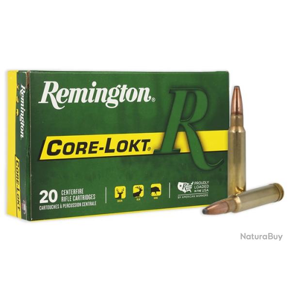 Munitions Remington Cal.270win CORE LOKT Tipped 130gr par 60