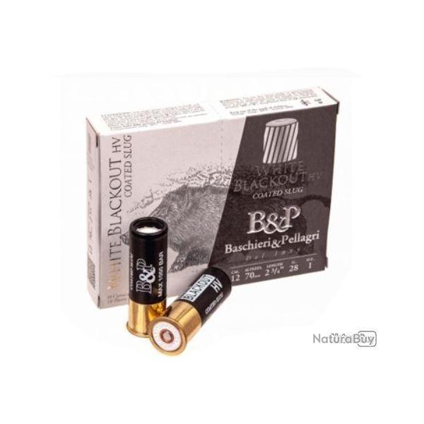 BTE 10 BALLE B&P BIG GAME WHITE BLACKOUT CAL. 12 / 70 MM