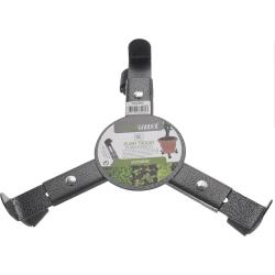 Support de plantes &agrave; 3 roulettes 22,5 &agrave; 30 cm