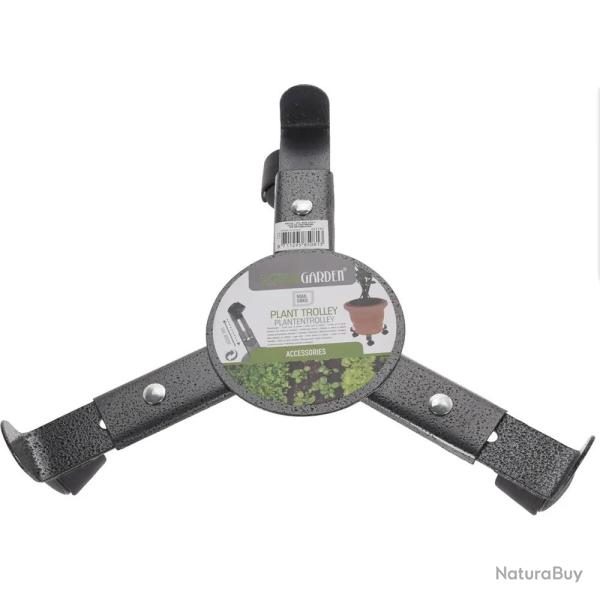 Support de plantes � 3 roulettes 22,5 � 30 cm