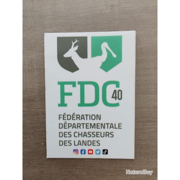 Autocollant chasse fdc 40
