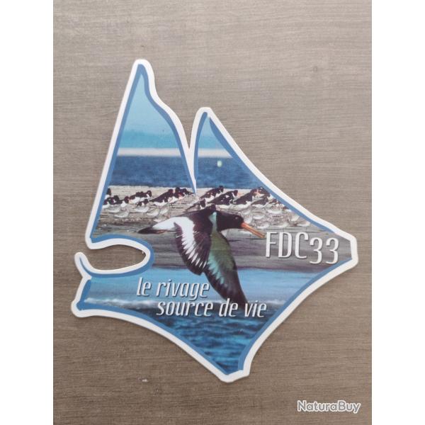 Autocollant chasse fdc33