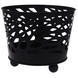 Brasero en m&eacute;tal &Oslash;39xH32 cm