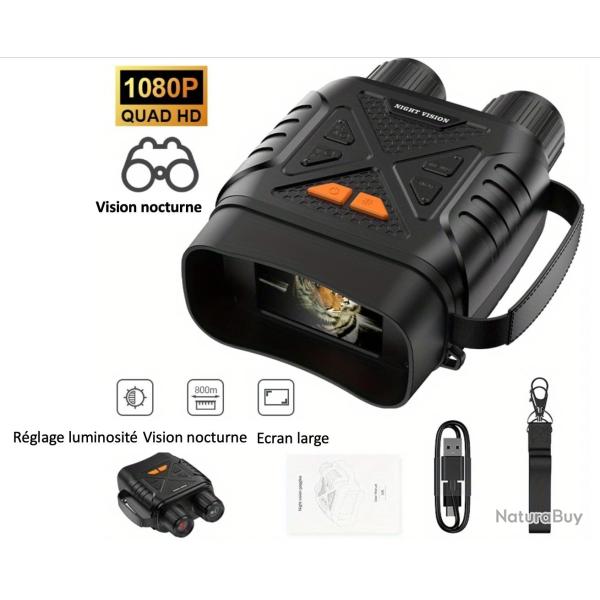 Jumelles  Vision Nocturne avec Zoom Numrique 10X - Vision Infrarouge  Longue Porte INSKAM