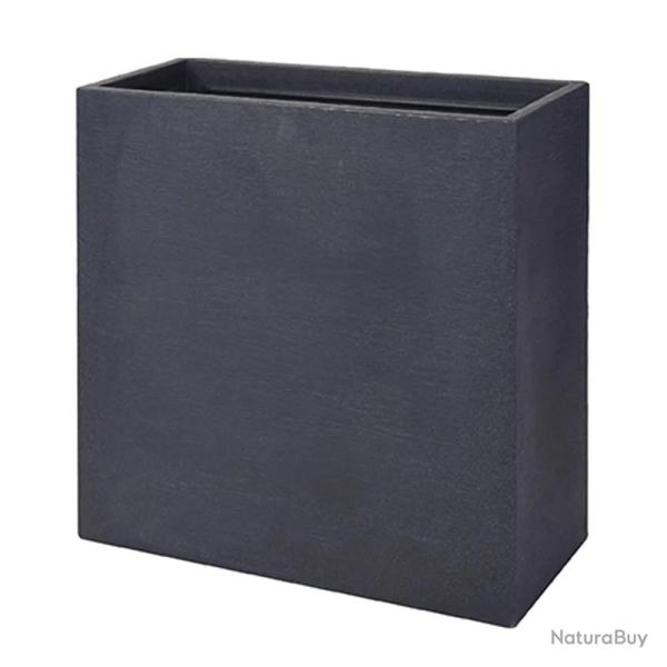 Pot de fleurs anthracite plastique 60 X 26 X 60 cm