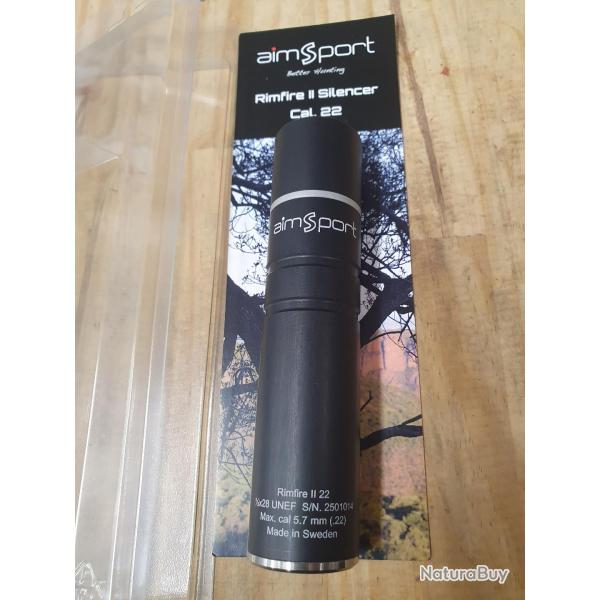 AIMSPORT mod�le RIMFIRE II filetage 1/2-20 UNF pour carabine 22 LR