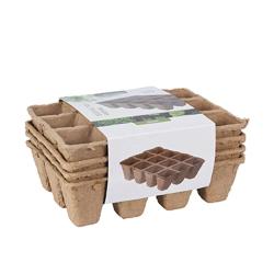 4 Plateaux biod&eacute;gradables pour semis