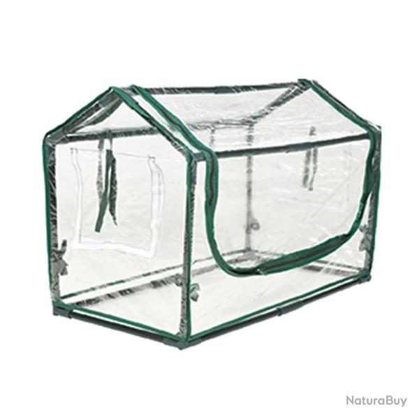 Serre plastique cadre m�tal 40x78x50cm