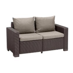 Canap&eacute; ext&eacute;rieur Keter California 2 places marron