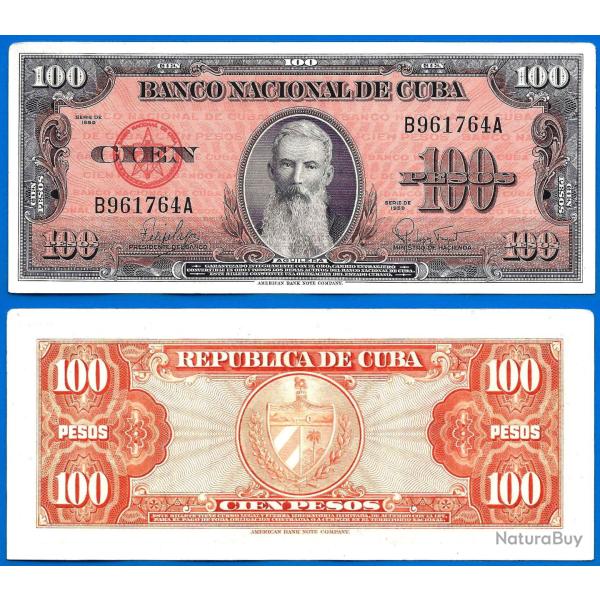 Cuba 100 Pesos 1959 NEUF Billet Peso