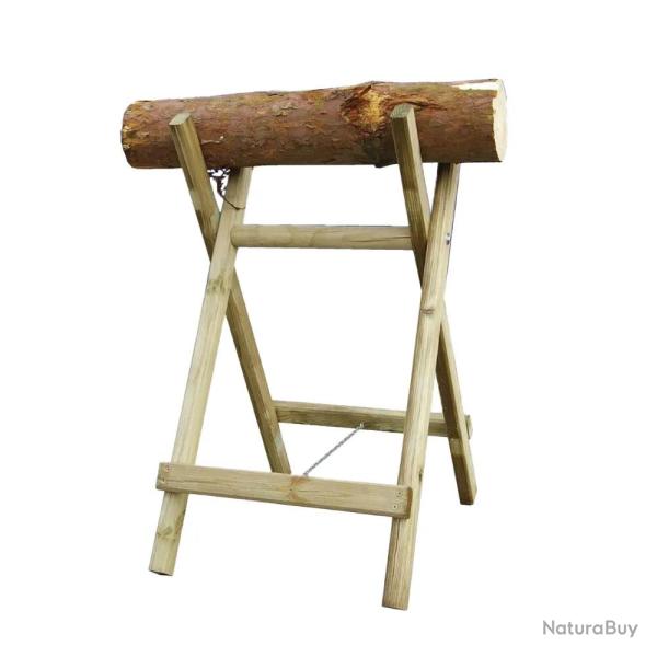 Chevalet en bois naturel pour sciage
