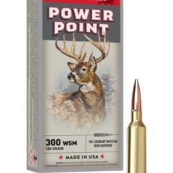 MUNITIONS WINCHESTER CALIBRE 300 WSM POWER POINT 180gr - 11.7g x20