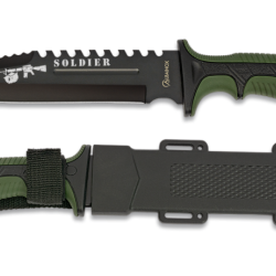 Albainox 32405 Soldier - Poignard Bowie 19 cm - Survie outdoor