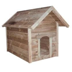 Niche grand chien en pin autoclave 115&times;80&times;106 cm