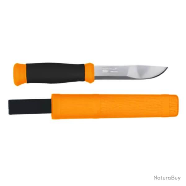 MO12057 Couteau fixe Mora 2000 noir/orange