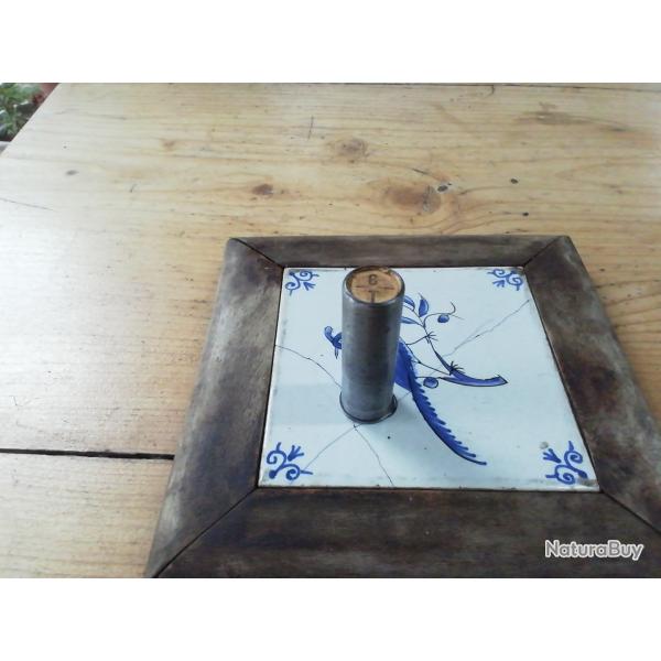 Cartouche en laiton ancienne