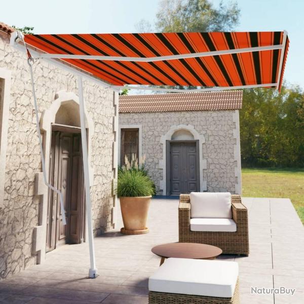 Auvent automatique sur pied 300x250 cm Orange/marron