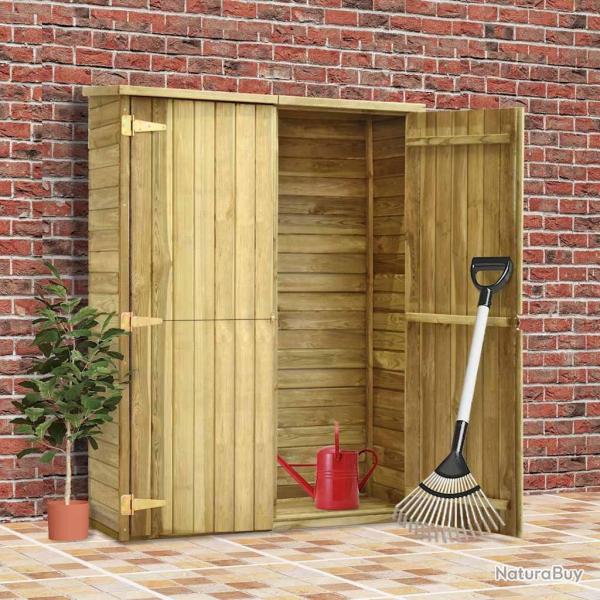 Abri � outils de jardin 123x50x171 cm Pin�de impr�gn�e