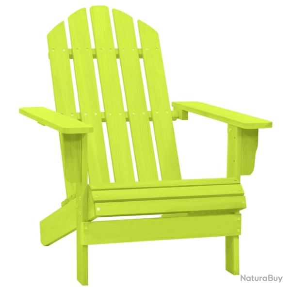 Chaise de jardin Adirondack bois de sapin massif vert