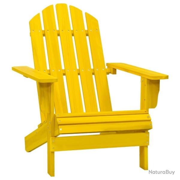 Chaise de jardin Adirondack bois de sapin massif jaune