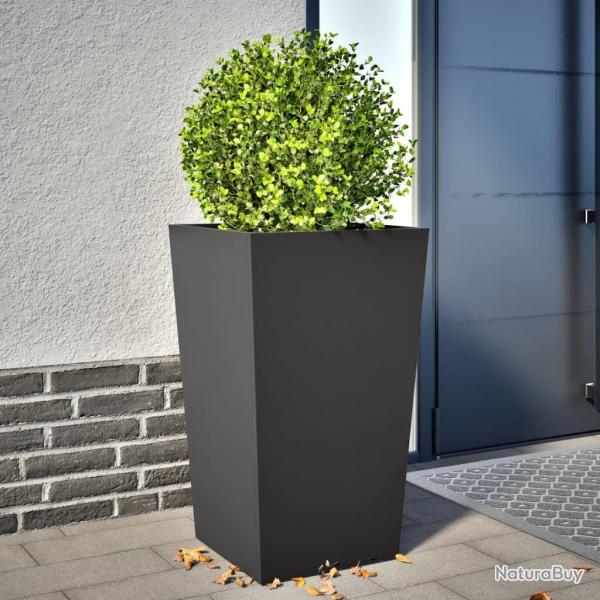 Jardini�re noir 45x45x75 cm acier
