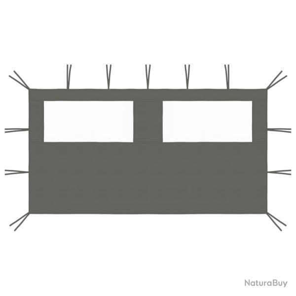 Paroi lat�rale de belv�d�re avec fen�tres 4x2 m Anthracite