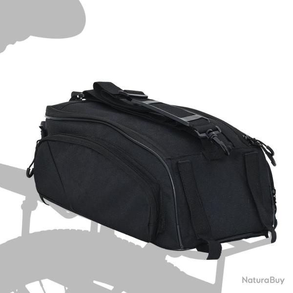 Sac de v�lo porte-bagages 12 L Noir 38x21x16 cm