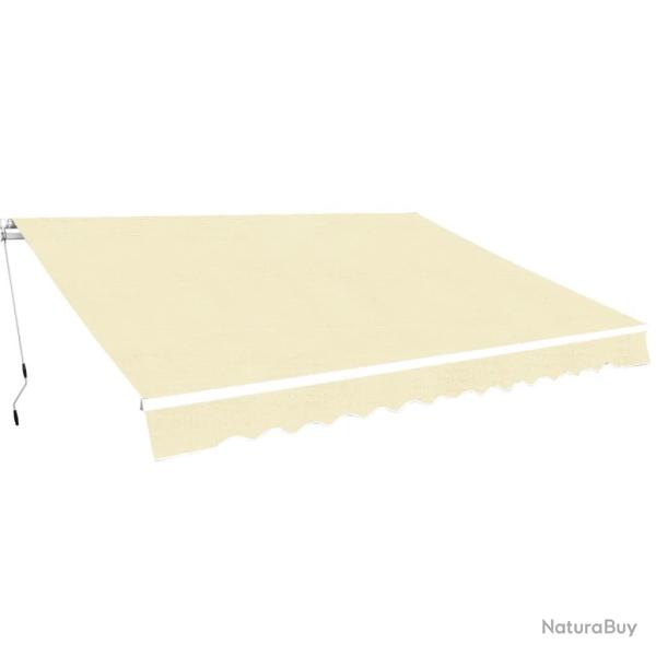 Auvent pliable manuel 400 cm Cr�me