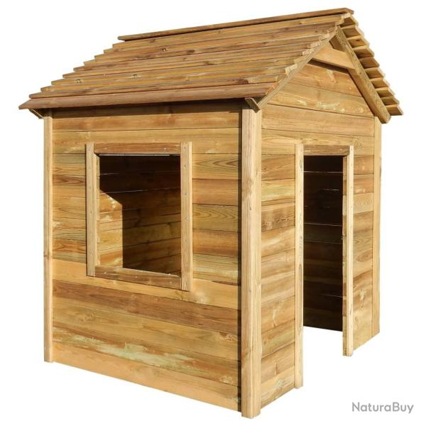 Maisonnette d'extrieur 120x120x146 cm Bois de pin