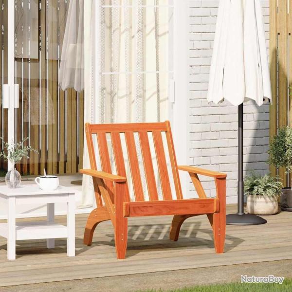 Chaise de jardin adirondack cire marron 75x77x77 cm