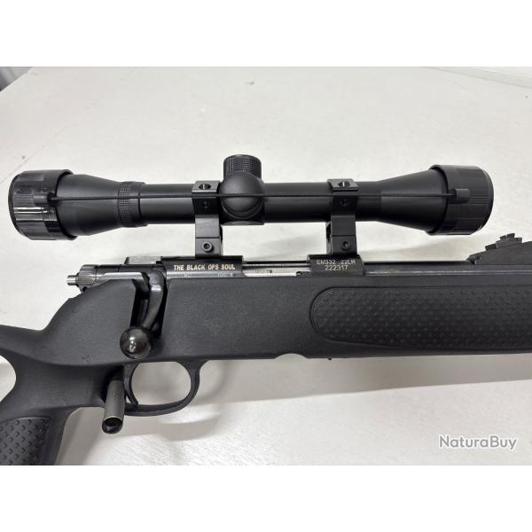 !! NEUF !! PACK CARABINE THE BLACK OPS SOUL  22LR 10+1 LUNETTE 4X32 ET SILENCIEUX